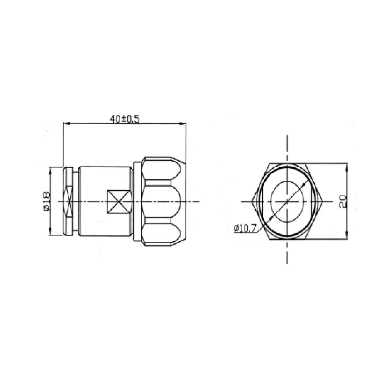 Conector N macho blindado - Imagen 3
