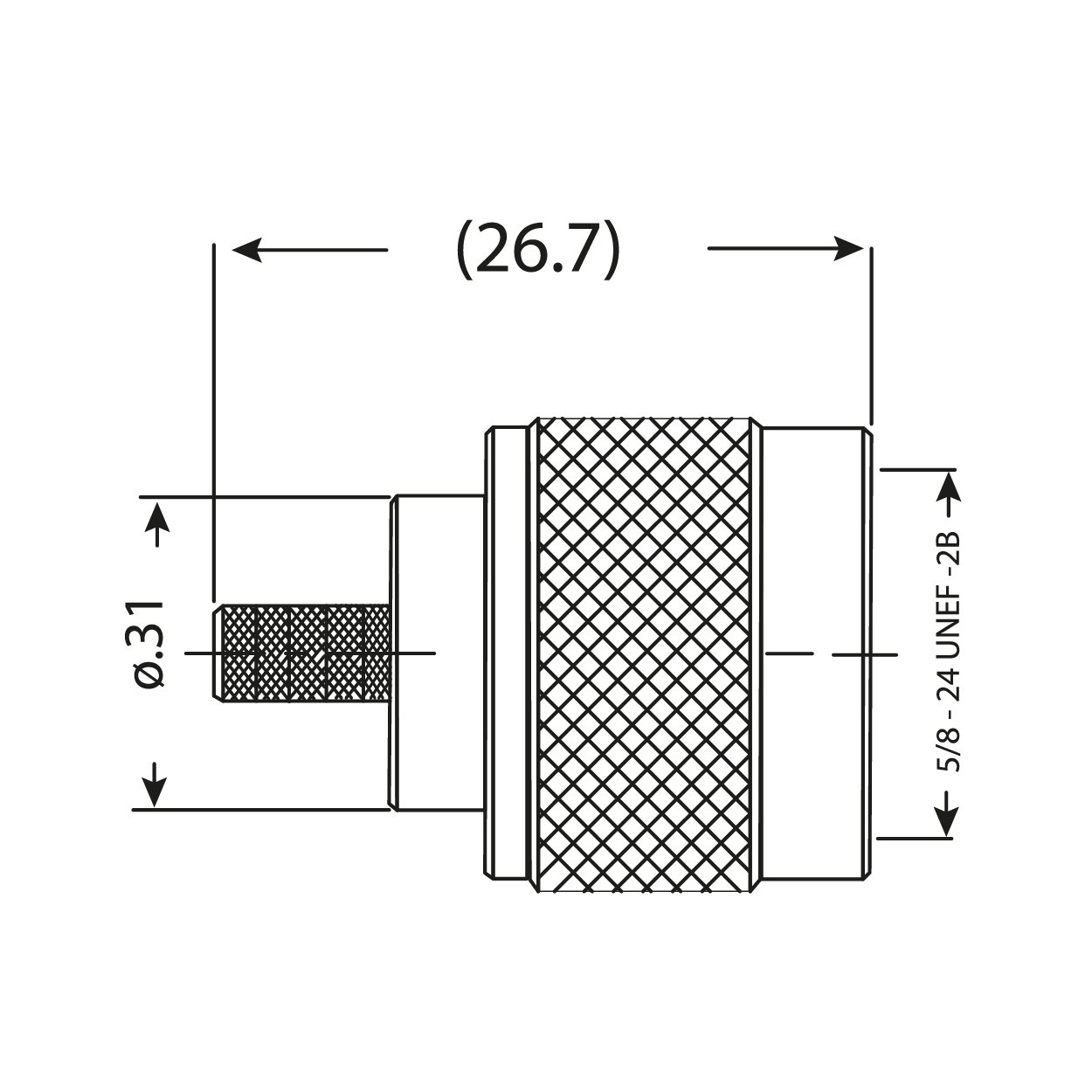 N macho rg58/lmr200 - Imagen 2