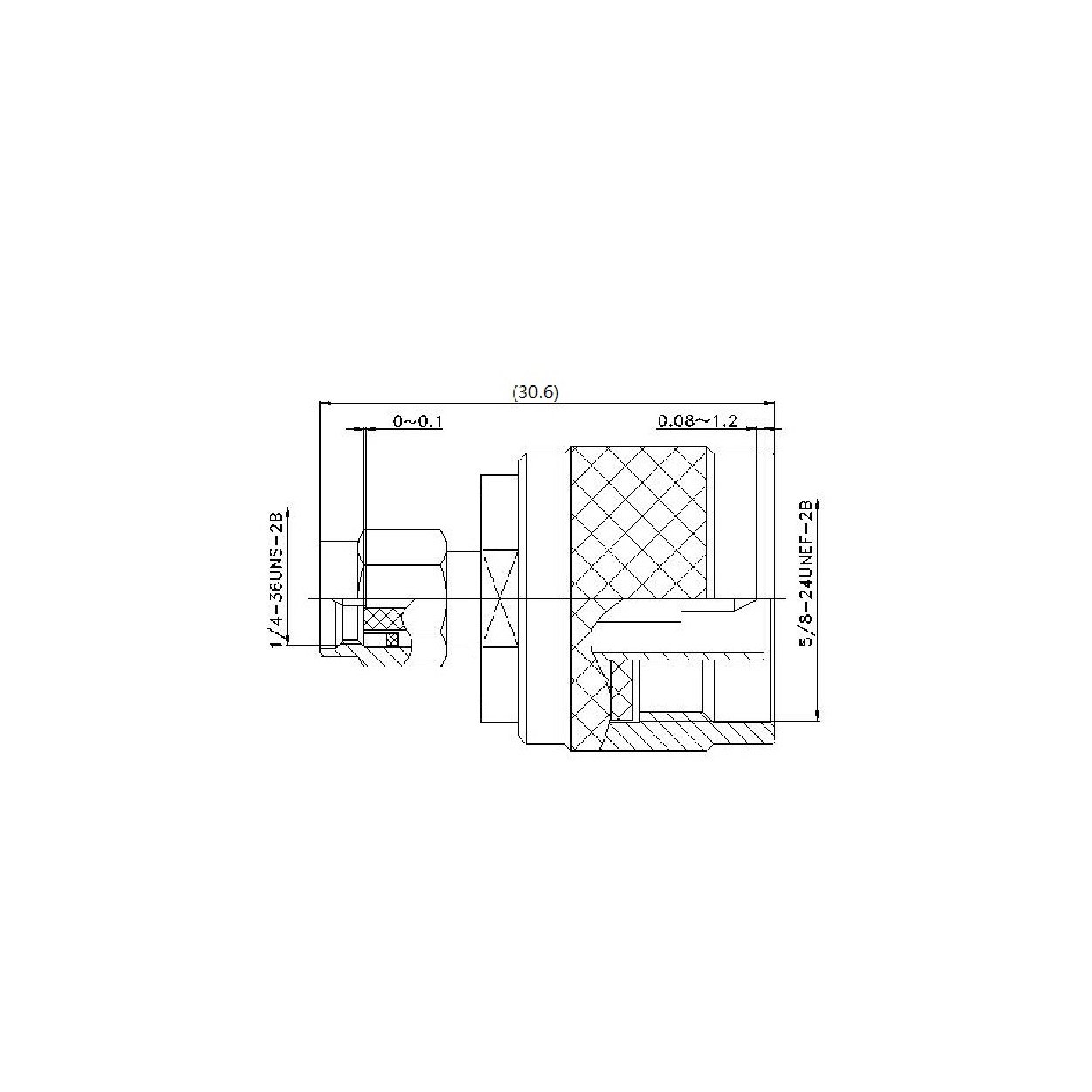 Adaptador SMA macho a N macho - Imagen 3