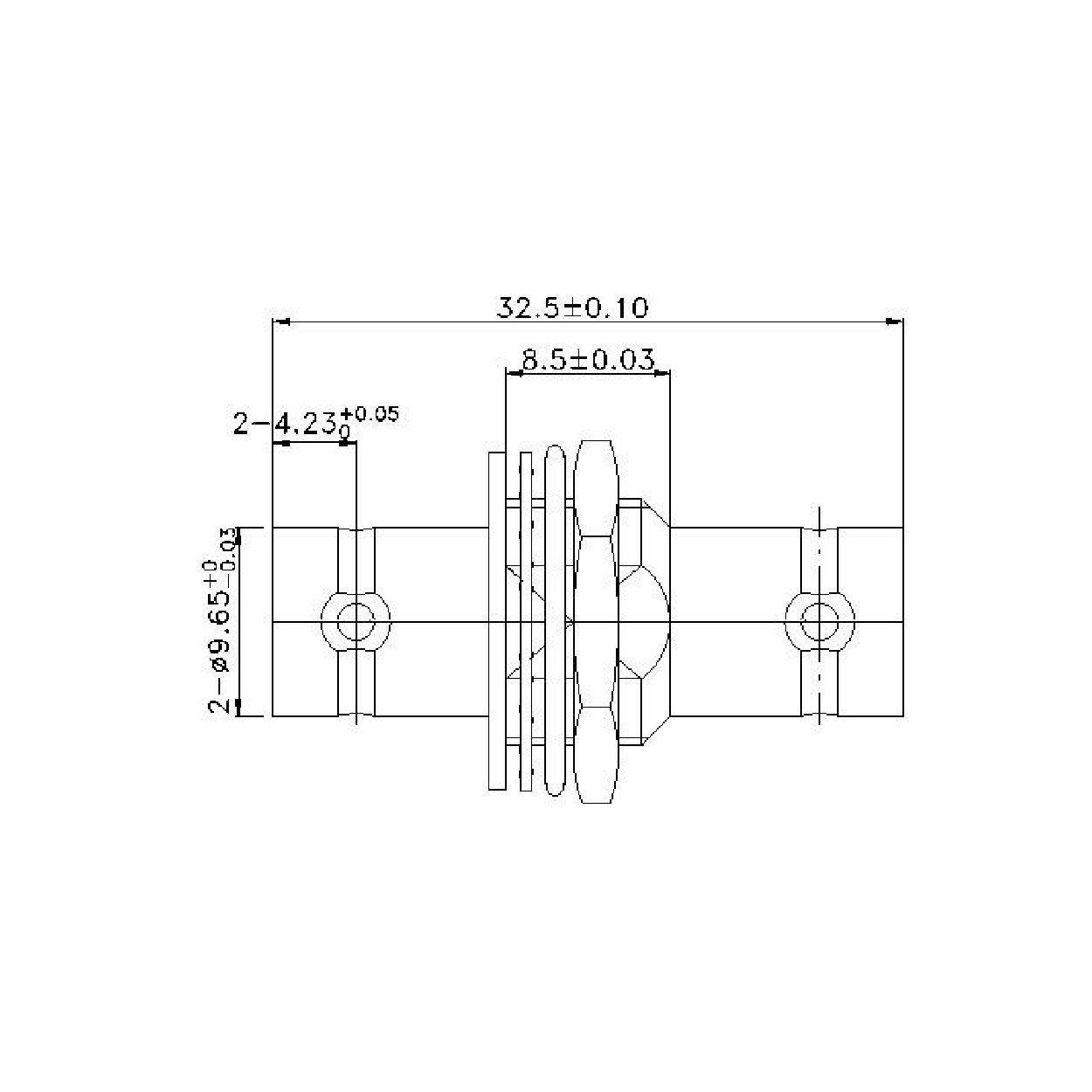 Conector de crimpado macho BNC - Imagen 3