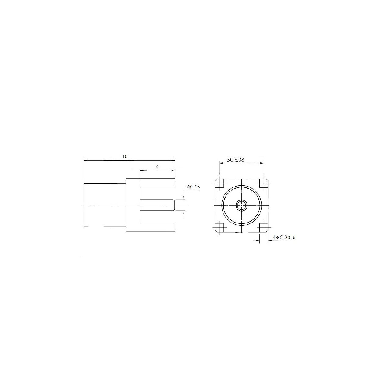 Conector recto hembra MCX - Imagen 3