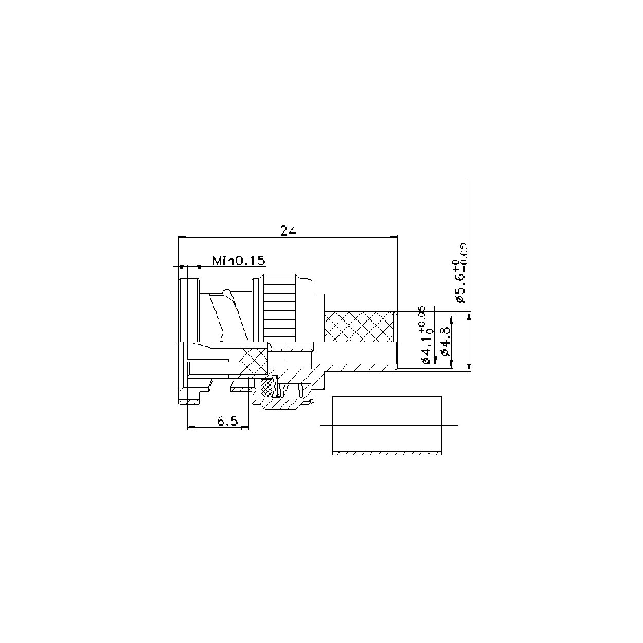 Conector BNC macho para RG59 - Image 3
